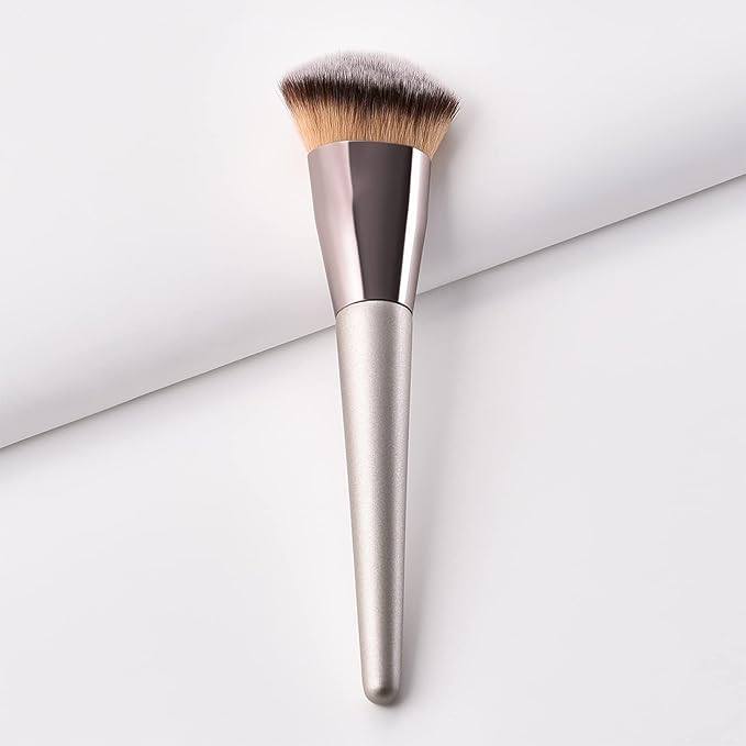 Professional Angled Foundation Brush Premium Synthetic Kabuki Makeup Brush Bronzer Contour Brush Cosmetic Applicator for Blending Liquid Powder BB Cream Vegan Brochas de Maquillaje-VivaGrace Women