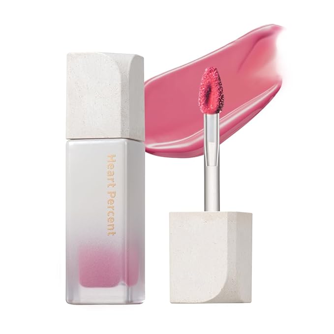 Heart Percent Dote On Mood Pure Glow Tint, Watery & Lightweight Moisturizing Lip Stain Long Lasting Liquid Lipstick 6.8g, #14. Magenta Dew-VivaGrace Women