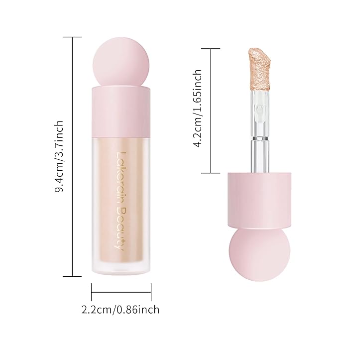 KYDA Liquid Highlighter, High Glossy Face Illuminator, Radiant Glow Liquid Filter, Silky Creamy Face Enhancing Makeup, Buildable Formula-Starlight-VivaGrace Women