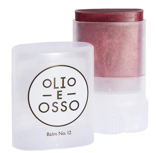 Olio E Osso - Natural Lip + Cheek Balm | Natural, Non-Toxic, Clean Beauty (No. 12 Plum, 0.35 oz | 10 g)-VivaGrace Women