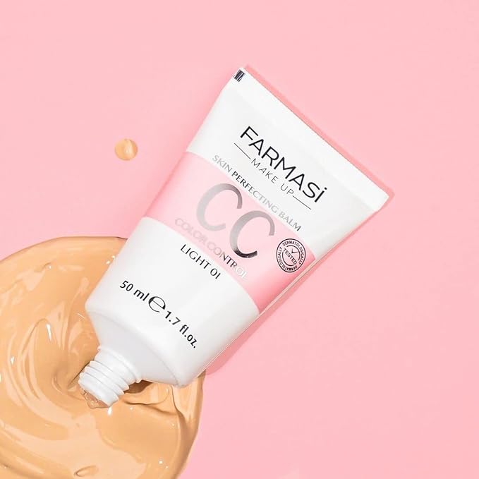 FARMASi CC Color Control Cream, Natural and Flawless Finish, Enriched Formula with Multimineral & Spf 25+, All-Day Hold, All Skin Types, 1.7 fl. oz, Light-VivaGrace Women