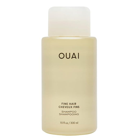 OUAI Fine Shampoo - Volumizing Shampoo with Strengthening Keratin, Biotin & Chia Seed Oil for Fine Hair - Delivers Clean, Weightless Body - Paraben, Phthalate & Sulfate Free Hair Care (10 Fl Oz)-VivaGrace Women