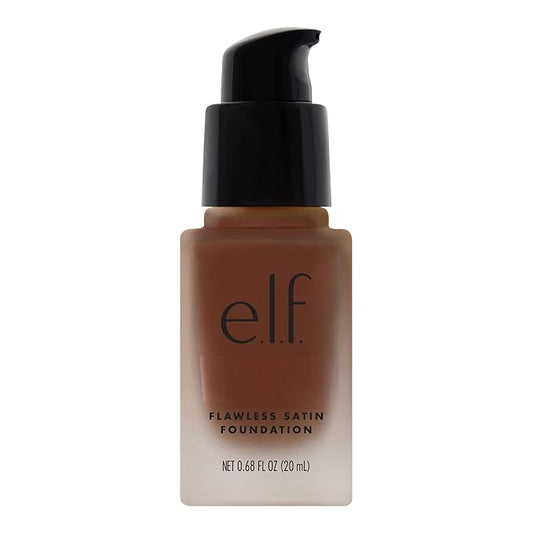 e.l.f. Flawless Finish Foundation, Lightweight & Medium Coverage, Semi-Matte Finish, Espresso, 0.68 Fl Oz (20mL)-VivaGrace Women