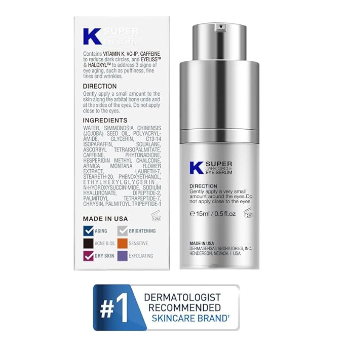 Vitamin K Super Eye Cream, 0.5 Fl Oz.-VivaGrace Women