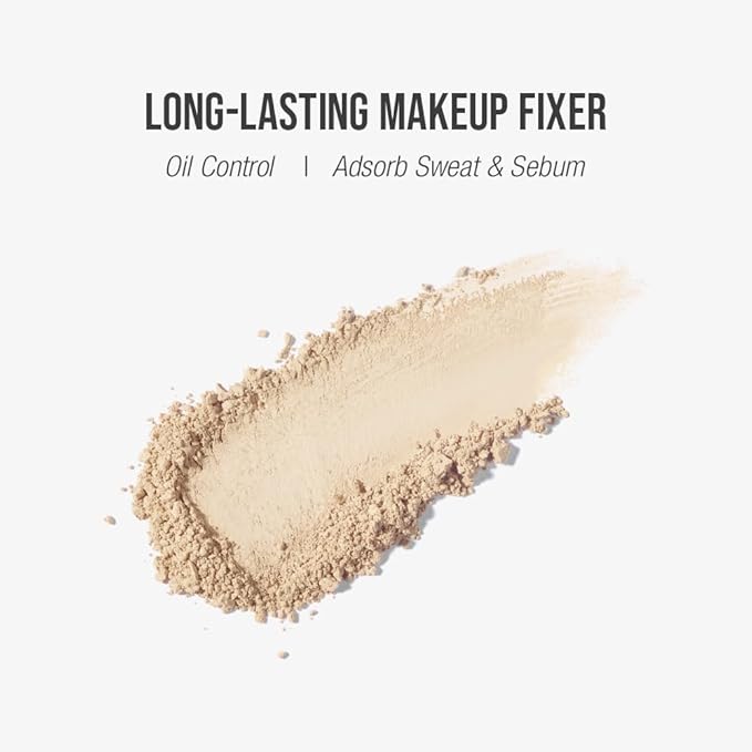 Finish Setting Pact - Blurs Pore & Fine Lines, Long-wearing, Matte Finish, Ideal for Oily Skin, Korean Makeup, 0.14 Oz. (03 Sand Beige, 0.14 Oz.)-VivaGrace Women