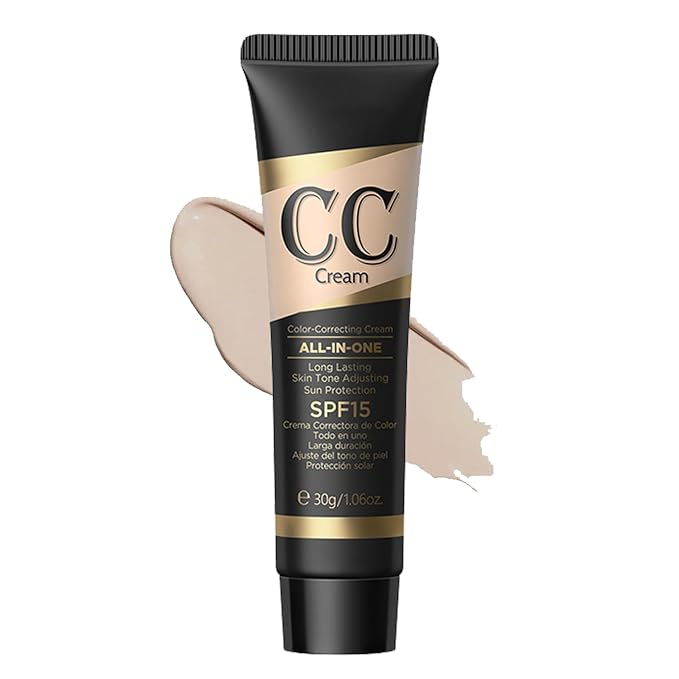 CC Cream Tinted Moisturizer with SPF 15, Color Correcting CC Cream, Even Skin Tone, Cover Blemish, Lightweight Hydrating Matte CC Cream, Long Lasting Waterproof CC Cream Foundation(Natural)-VivaGrace Women