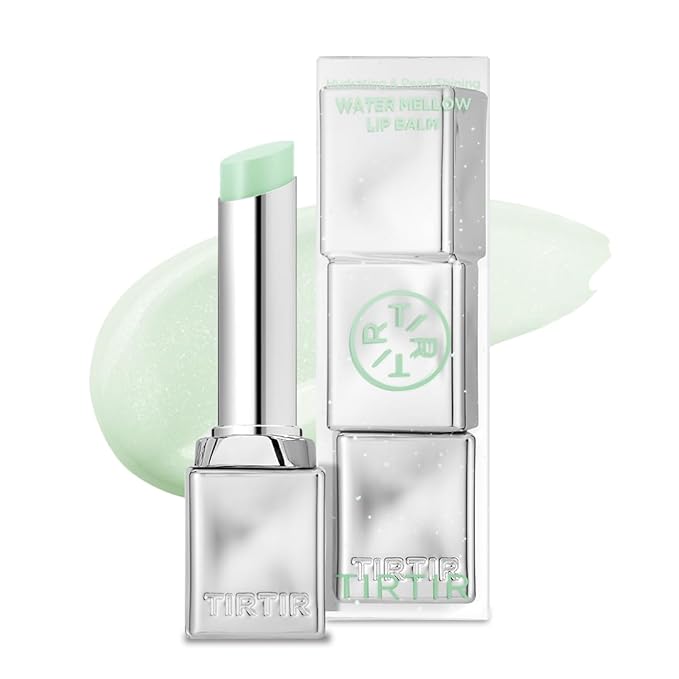 TIRTIR Water Mellow Lip Balm, 04 Greeny Apple, 0.11 Fl Oz – pH Color Changing Organic Korean Lip Care, Lightweight Deep Hydration Lip Moisturizer for Women Men, Paraben Free-VivaGrace Women