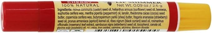 Burt's Bees Lip Shimmer, Cherry 0.09 Ounce (Pack of 4)-VivaGrace Women