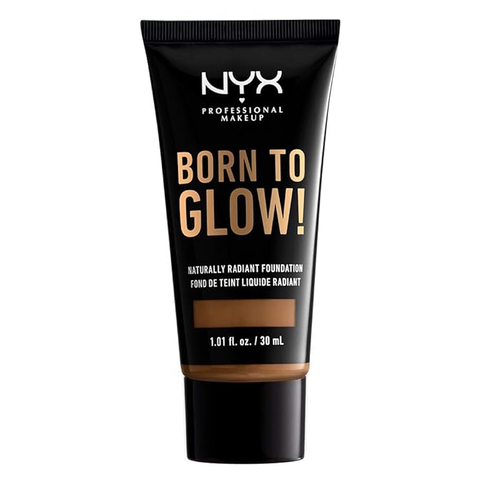 NYX PROFESSIONAL MAKEUP Born To Glow Naturally Radiant Foundation, Medium Coverage - Sienna-VivaGrace Women