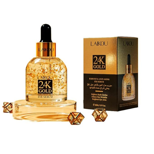 AKARY 24K Gold Eye Serum, Under-eye Firming Serum for Reduces Puffy Eyes, Dark Circles, Fine Lines, Under Eye Bags, Tightening, Hydrating Face Serum, Treatment for Skin Care with Nicotinamide and Vitamin E-VivaGrace Women