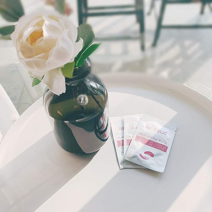 Hydrogel Eye Patch Eyelash Extension Supplies - Akissos 100 PCS Lash Extension Supplies Lift Tint Under Eye Pads Undereye Gel Patches Lint Free Professional Individual DIY Beauty Tool - 3nd Gen-VivaGrace Women