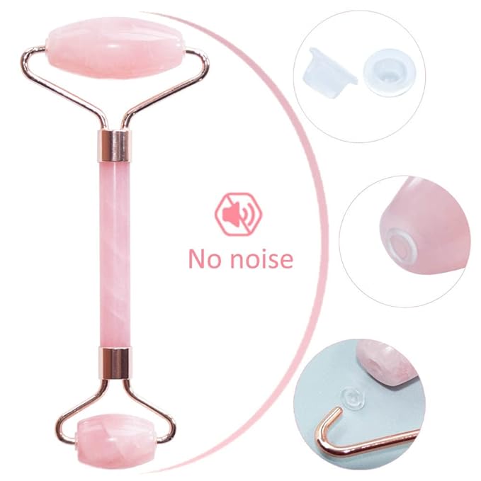 Gioia Beauty Pink Quartz Jade Roller-VivaGrace Women