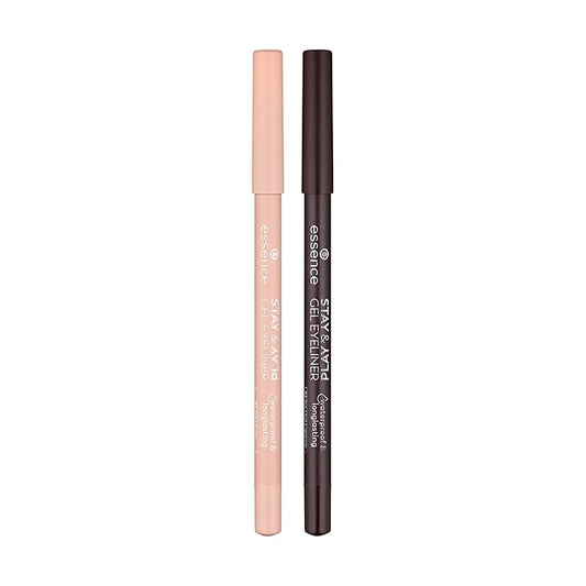 essence | Stay & Play Gel Eyeliners 03 Silky Nude & 02 But First Espresso Bundle | Vegan & Cruelty Free