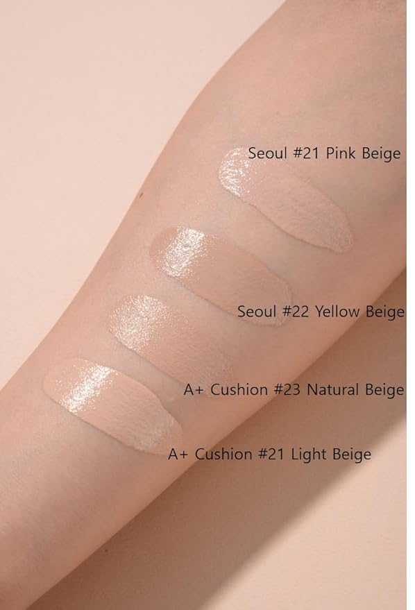 TROIAREUKE A+ Cushion Foundation (Shade 21) I Natural Coverage Foundation Makeup, Moisturizing Finish for Sensitive, Oily, Combination Skin, Skin Care Cushion I Korean Aesthetic Makeup-VivaGrace Women