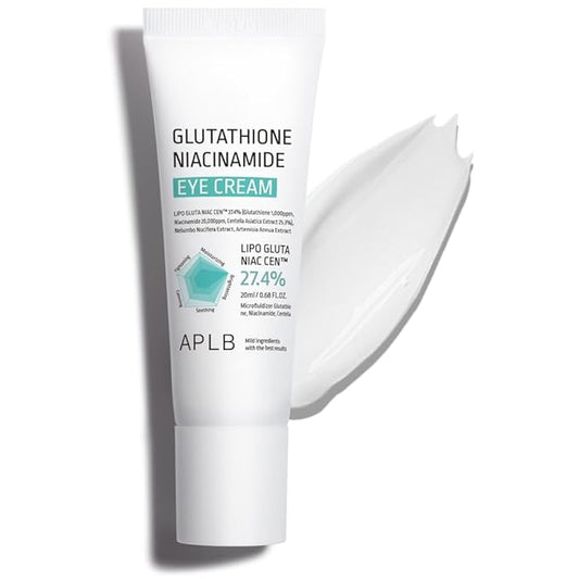 APLB Glutathione Niacinamide Eye Cream | LIPO GLUTA NIAC CEN™ 27.4% 0.68 FL.OZ/Korean Skincare, Eye cream for dark circles and puffiness, Improve elasticity & provide moisture around eye region-VivaGrace Women