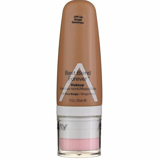 Almay Best Blend Forever Foundation, True Beige, 1 fl. oz., SPF 40 Broad Spectrum-VivaGrace Women