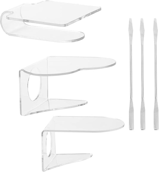 Framendino, 6 in 1 Set Hand Makeup Mixing Palette, Makeup Plate for Foundation with Spatula Makeup Artist Tool for Mixing Foundation Eye Shadow Nail Art for Women-VivaGrace Women