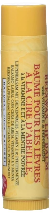 Burt's Bees Beeswax Lip Balm Tube, 15-Ounce Tubes (Pack of 4)-VivaGrace Women