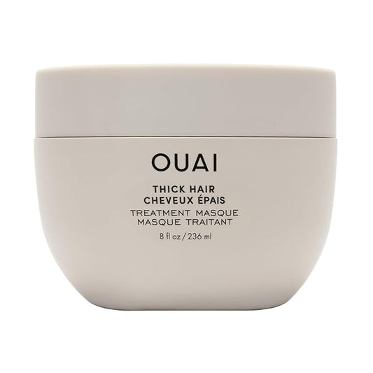 OUAI Thick Hair Mask - Deep Conditioning Hair Mask with Almond Oil, Olive Oil, & Hydrolyzed Keratin to Restore Damaged Strands - Phthalate & Paraben Free (8 fl oz)-VivaGrace Women