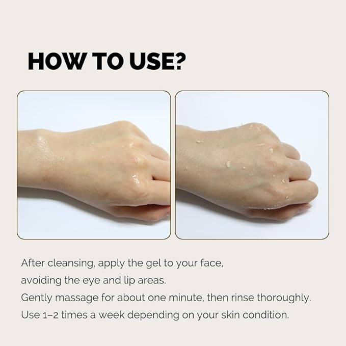 IASO Triple Action White Peeling Gel | Exfoliating Gel for Face, eep Pore Cleanse, Tone-Up Effect & Smoother Skin Texture, Korean Skin Care, 5.07 oz-VivaGrace Women