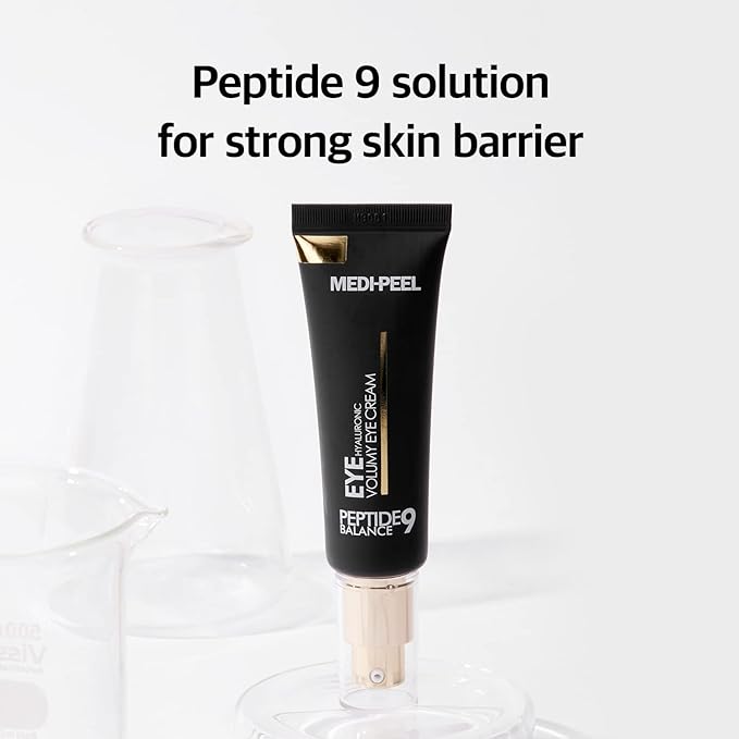 Medi-Peel Peptide9 Hyaluronic Volumy Eye Cream, Anti-Aging, Brightening, Reduces Wrinkles, Under Eye Bags, Dark Circles & Puffiness Care, Hyaluronic Acids, Enhance Elasticity, Korean Skin Care-VivaGrace Women