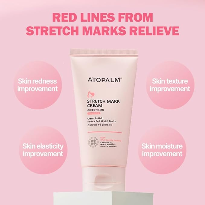 ATOPALM Maternity Care Stretch Mark Cream, 150ml 5 Fl Oz, Canola Oil Postpartum Skin Care| Pregnancy Red Lines Relief | Skin Swelling Elasticity Improvement| Gentle Body Moisturizing | Kbeauty-VivaGrace Women