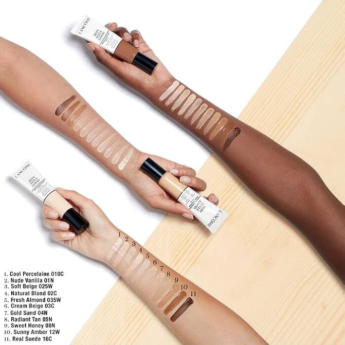 Lancôme Skin Feels Good Hydrating Tinted Moisturizer with SPF 23 - Oil-Free & Lightweight Foundation - Sheer Coverage with Healthy Glow Finish - 04N Golden Sand-VivaGrace Women