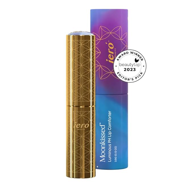 ieró Beauty Moonkissed Luminous PH Tinted Lip Balm w/Shea Butter & Vitamin E, Lip Care Moisturizer, Lip Plumper for Soft & Supple Lips, Paraben Free, Vegan, Sheer Copper Pink w/Bronze Shimmer-VivaGrace Women