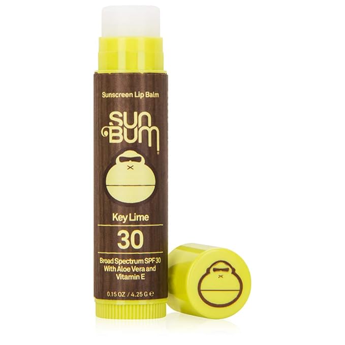 Sun Bum SPF 30 Sunscreen Lip Balm | Vegan and Cruelty Free Broad Spectrum UVA/UVB Lip Care with Aloe and Vitamin E for Moisturized Lips | Key Lime Flavor |.15 oz-VivaGrace Women