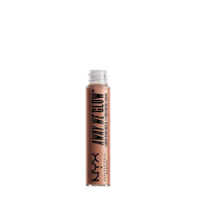 NYX Professional Makeup Away We Glow Liquid Highlighter, Rose Quartz, 0.22 Fluid Ounce-VivaGrace Women