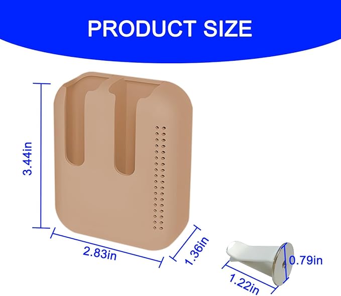 Holder for Car Air Vent, Upright Washable Lip Balm Protector for Women Girls, Auto Interior Space Saving Accessories, Universal for Vehicle, Truck and More（Brown）-VivaGrace Women