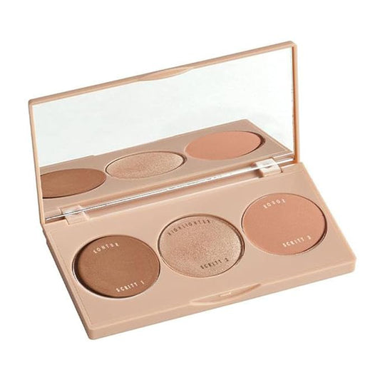FARMASI- PEACH BITE bronzer- 3 in 1 PALETTE-VivaGrace Women