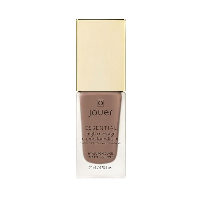 Jouer Essential High Coverage Crème Foundation - Available in 50 Shades for All Skin Tones - Healthy Ingredients - Paraben, Gluten & Cruelty Free - Vegan Friendly-VivaGrace Women