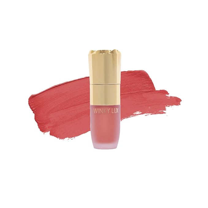 Winky Lux Cheeky Rose Liquid Blush, Gel Cream Blush Wand, Blendable & Buildable Pigment, Long Lasting Weightless Velvet Finish, Dusty Rose Blush, Noble-VivaGrace Women