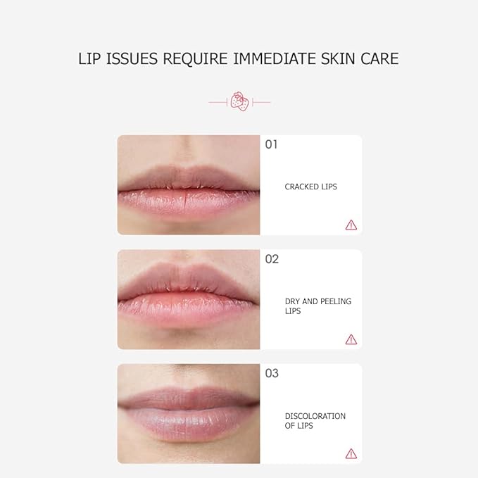 BIOAQUA Strawberry Fruit Moisturizing Lip Mask Hydrating Oil Dry Lips Repair Cracked Skin Cream 13g 0.46oz-VivaGrace Women