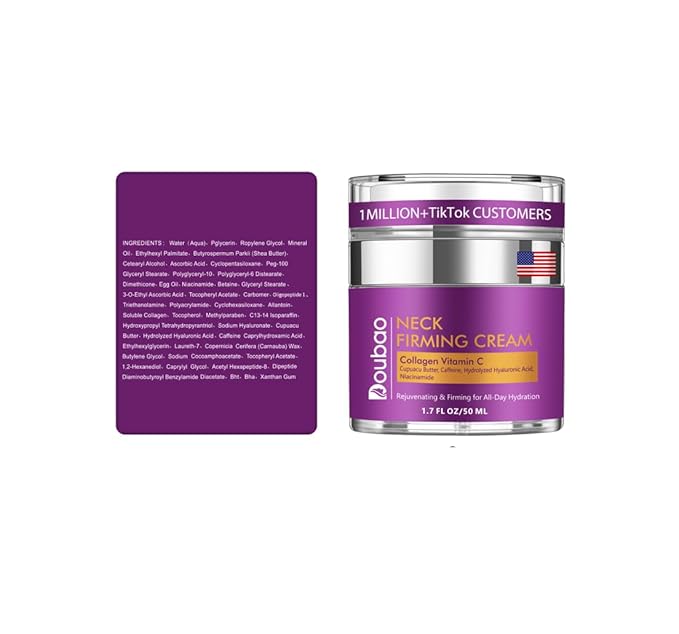 Advanced Neck Firming Cream – 3% Retinol & Hyaluronic Acid for Wrinkle Reduction, Lifting & Skin Tightening – Anti-Aging Moisturizer for Face, Neck & Décolleté – Deep Hydration, 1.7 FL OZ-VivaGrace Women