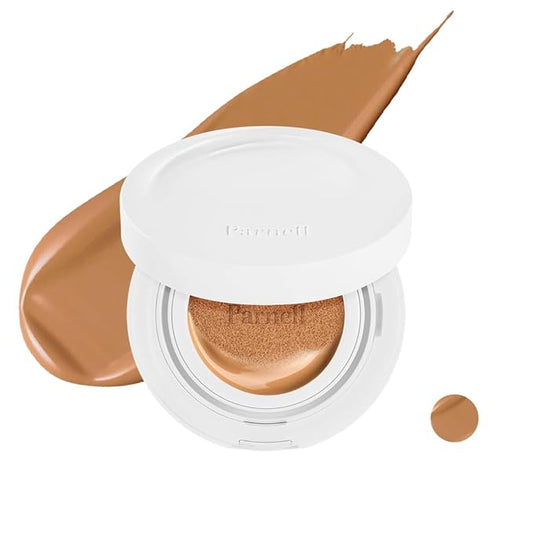 Parnell Cicamanu Serum Cushion - Moisturizing Foundation for Soothing, Coverage, Glass Skin and Lightweight for Sensitive and Dry Skin Pearl Skin (0.52 Fl Oz) (34W)-VivaGrace Women