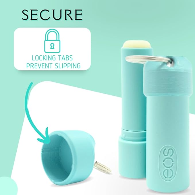 Keychain Holder EOS Lip Balm Stick (Keychain Only) - Travel Size Lip Balm Chapstick - Healing Stick - Made in USA-VivaGrace Women