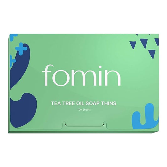 FOMIN - Paper Soap Sheets for Hand Washing - (100 Sheets) Tea Tree Portable Travel Soap Sheets, Dissolvable Camping Mini Soap, Portable Hand Soap sheet