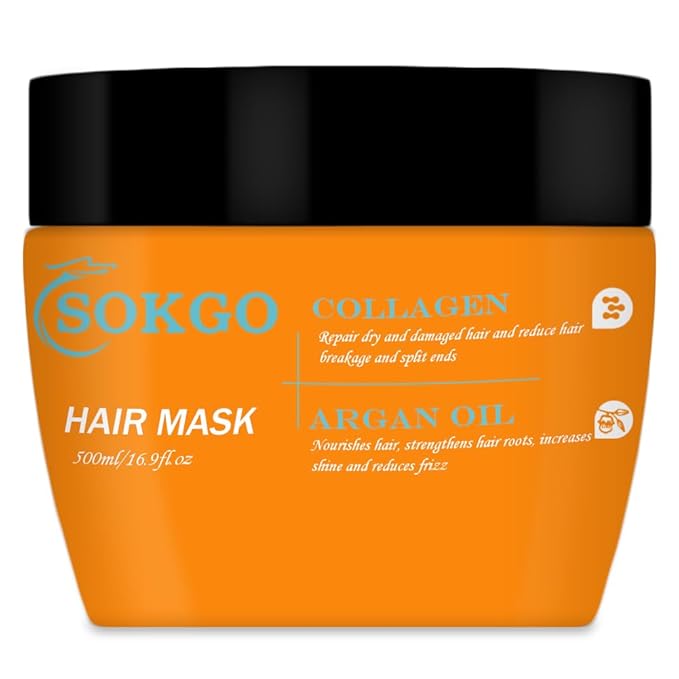 Moroccan Hair Treatment Masks, Hydrating Argan Oil Hair Mask, Collagen Hair Treatment, Deep Conditioning Hair Mask for Dry Damaged Hair-VivaGrace Women