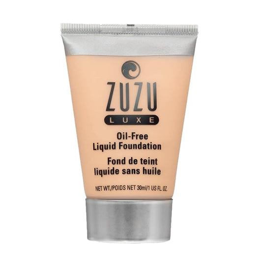Zuzu Luxe,Oil Free Liquid Foundation (L-6),1 fl oz,Infused with vitamins A,E, aloe to keep skin supple and resilient. Natural, Paraben Free, Vegan, Gluten-free, Cruelty-free, Non GMO.-VivaGrace Women