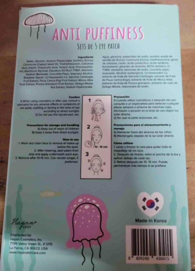 Under Eye Patches Treatments, Help Reduce Swelling, and Puffiness 5 Count-VivaGrace Women