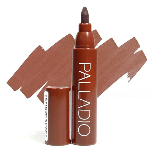 Palladio Lip Stain, Hydrating and Waterproof Formula, Matte Color Look, Longlasting All Day Wear Lip Color, Smudge Proof Natural Finish, Precise Chisel Tip Marker, Mocha Cream-VivaGrace Women