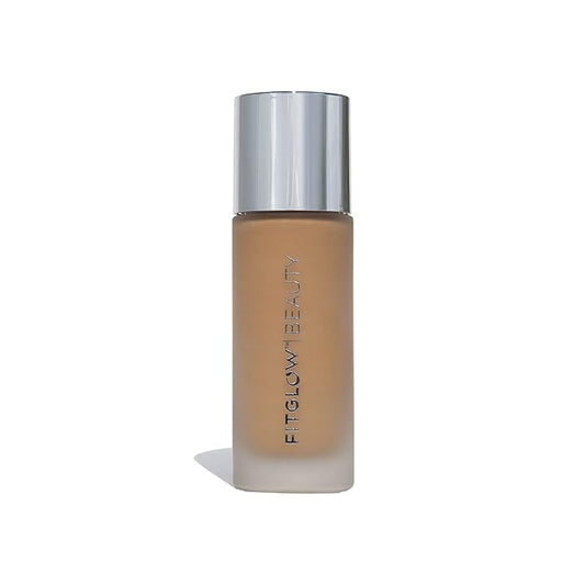 Fitglow Beauty - Natural Foundation+ Photo-Filtering Foundation | Vegan, Woman-Owned Clean Beauty (F4.7 - Tan Warm, Golden Undertones)-VivaGrace Women