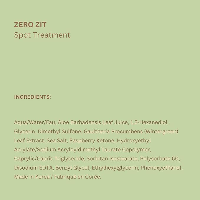 Pixi Beauty Zero Zit 10ml | Targeted Blemish Treatment | Minimize Future Breakouts with Natural Salicylic Acid | 0.33 Fl Oz