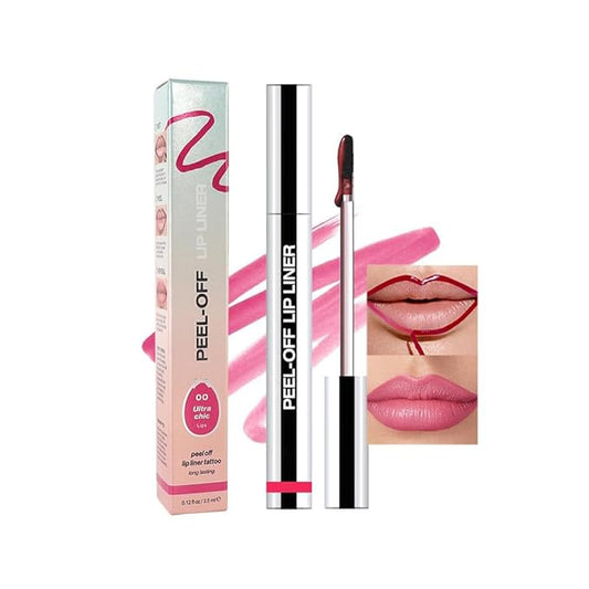 Matte Liquid Lip Stain Peel Off Lip Liner Tattoo - Delicate Pink, Waterproof Smudge-Proof Lip Gloss, Long-Lasting Non-Stick Cup Formula, Natural Peel Off Design for All Skin Types, #00-VivaGrace Women