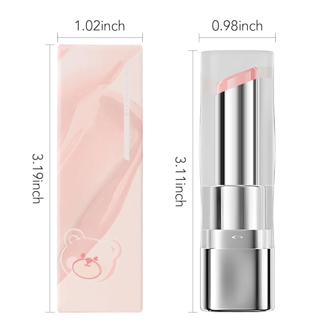 1Pcs Tinted Lip Balm Moisturizing Lipstick – Soft Pale Pink Sheer Hydrating Lip Color for Dry Lips – Nourishing Lip Balm for All Women with a Subtle Natural Scent (S01 Spring)-VivaGrace Women