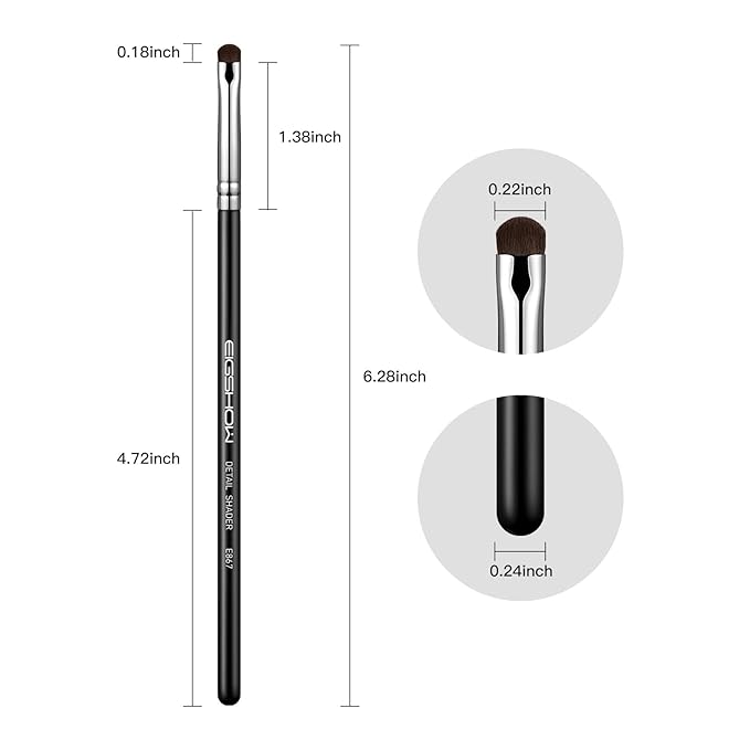 EIGSHOW Concealer Brush, Detail Shader Makeup Brush for Blending Eyeshadow, Concealing Small Blemishes and Imperfections - Precision Application (E867)-VivaGrace Women