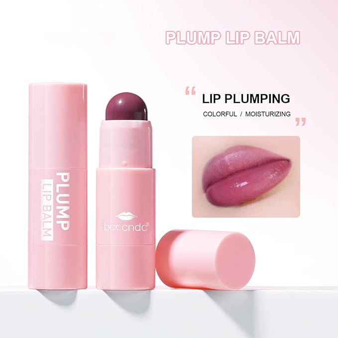Plumping Lip Balm - Tinted Lip Balm Plumper - Enhancing & Hydrating Lip Moisturizer Fade Lip Lines Lip Care 0.17Oz/4.8g - 01 MAUVE WHIP-VivaGrace Women