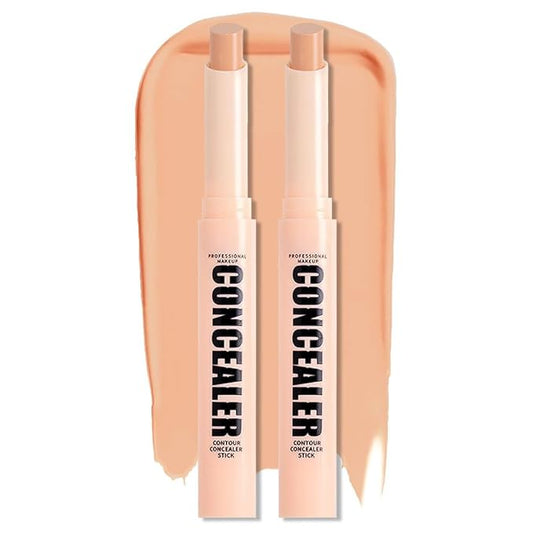 Kaely 2Pcs PROFESSIONAL MAKEUP Correcting Concealer Stick,Medium Coverage Concealer Crayon,under Eye Brightener Concealer for Dark Circles,corrector de ojeras,Lightweight,Vegan,06 DARK PEACH-VivaGrace Women